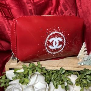 New Chanel Red Cosmetic Case